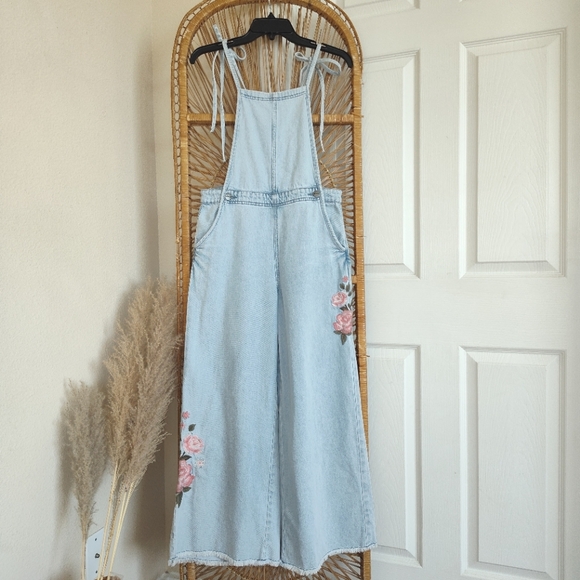 Free People x Driftwood Raphy Floral Embroidered Overall - Picture 10 of 10